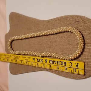 Vintage Pearl Necklace approx  24 inches